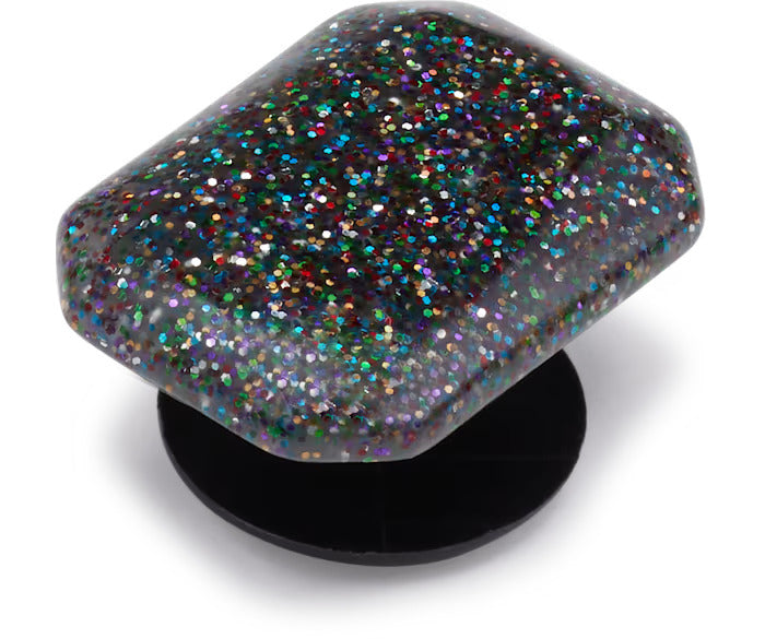 Black Rainbow Glitter Gem