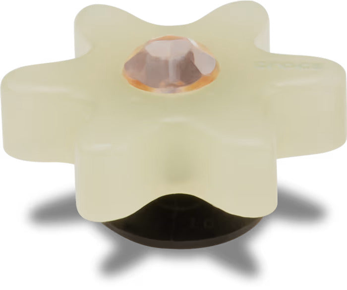 Tan Flower With Gem