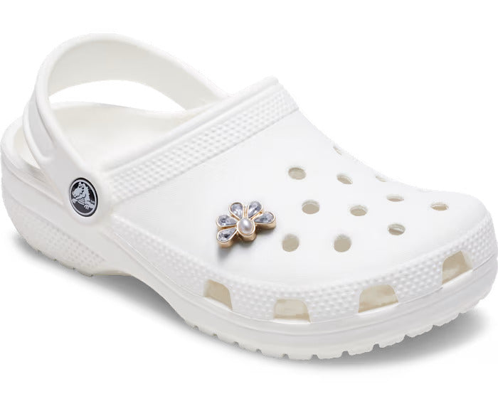 Half Gem Floral With Pearl