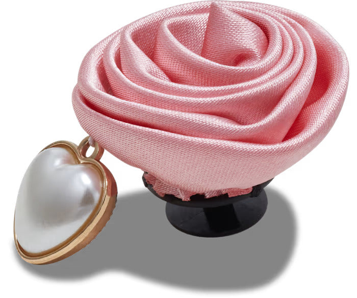 Pink Rose With Pearl Drop