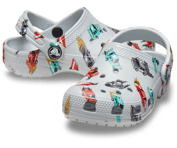 Toddler Classic Race Cars Graphic Clog