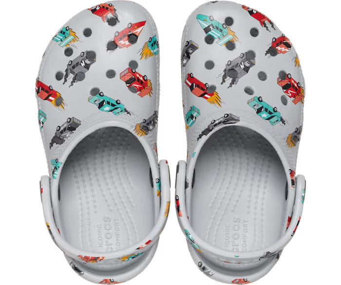 Toddler Classic Race Cars Graphic Clog