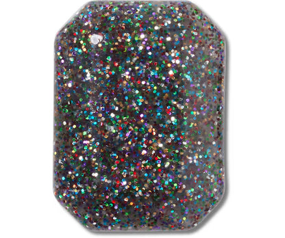 Black Rainbow Glitter Gem