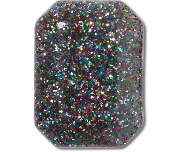 Black Rainbow Glitter Gem
