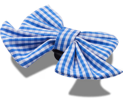 Blue Gingham Bow
