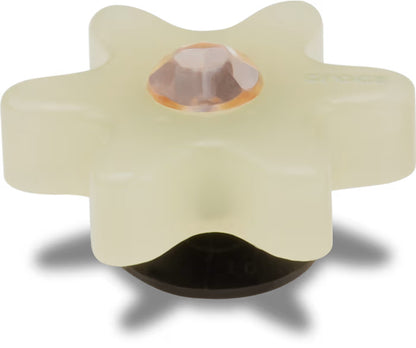 Tan Flower With Gem