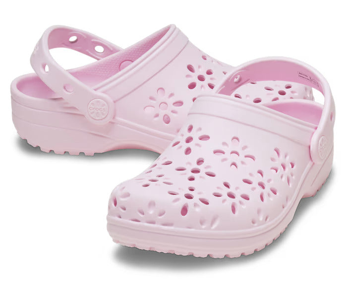 Kids' Classic Floral Cut Out Clog