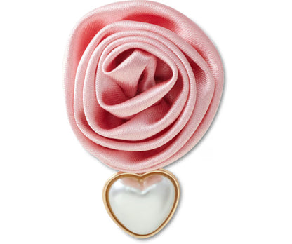 Pink Rose With Pearl Drop