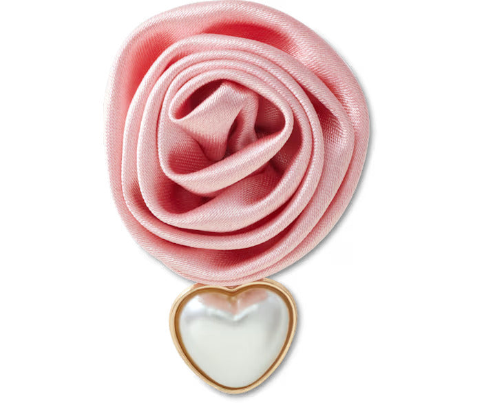 Pink Rose With Pearl Drop