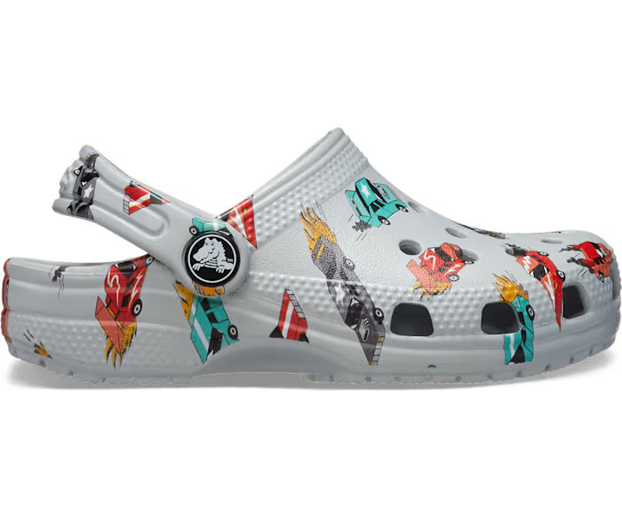 Toddler Classic Race Cars Graphic Clog
